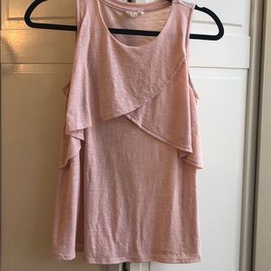 Powder pink swing top, size xs
